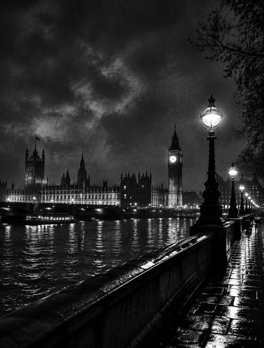 Night view of London